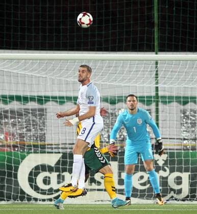 Lithuania v England 2018 FIFA World Cup WM Weltmeisterschaft Fussball Qualifying Jordan Henderson of England in action during the 2018 FIFA World Cup Qualifying match at LFF Stadium, Vilnius Content Not Available For UK Newspapers Copyright: xPaulxChestertonx FIL-10791-0142