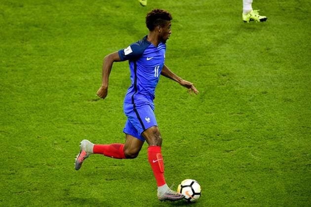 Kingsley Coman France FOOTBALL France vs Bielorussie Qualifications St Denis 10 10 2017 JBAutissier Panoramic 
