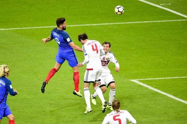 Olivier Giroud France FOOTBALL France vs Bielorussie Qualifications St Denis 10 10 2017 JBAutissier Panoramic 