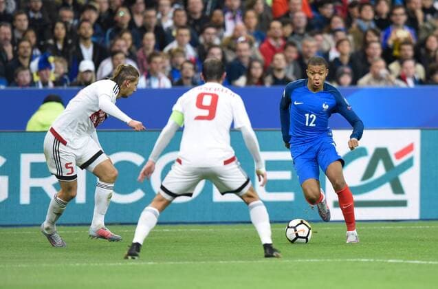 K Mbappe France FOOTBALL France vs Bielorussie Qualification coupe du monde Paris 10 10 2017 FedericoPestellini Panoramic 