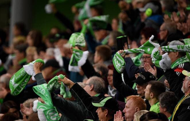 Fans Wolfsburg, Fussball, UEFA Women Champions League, VfL Wolfsburg - Atletico Madrid