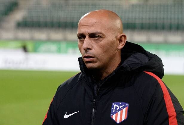 Head coach Angel Villacampa Carrasco (Madrid) , Fussball, UEFA Women Champions League, VfL Wolfsburg - Atletico Madrid