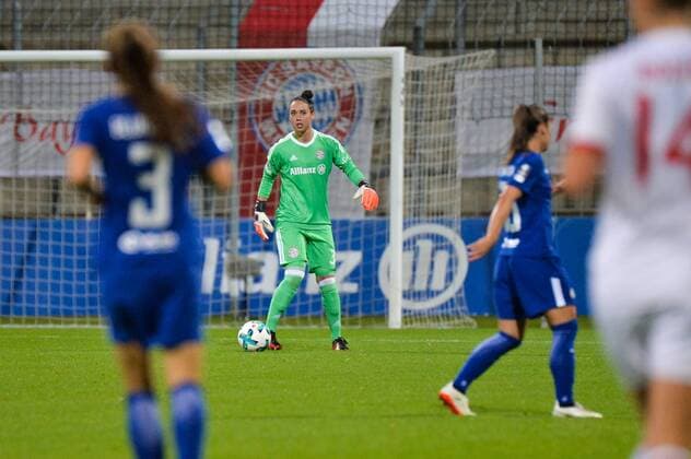Manuela Zinsberger (Torwart FC Bayern Muenchen, Manu Zinsberger) München (Munich), Deutschland (Germany), 11.10.2017, Fussball, UEFA Women s Champions League, FC Bayern München - FC Chelsea,