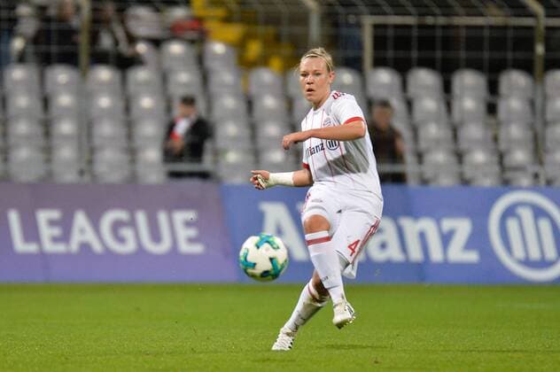 Kristin Demann (FC Bayern München), München (Munich), Deutschland (Germany), 11.10.2017, Fussball, UEFA Women s Champions League, FC Bayern München - FC Chelsea,