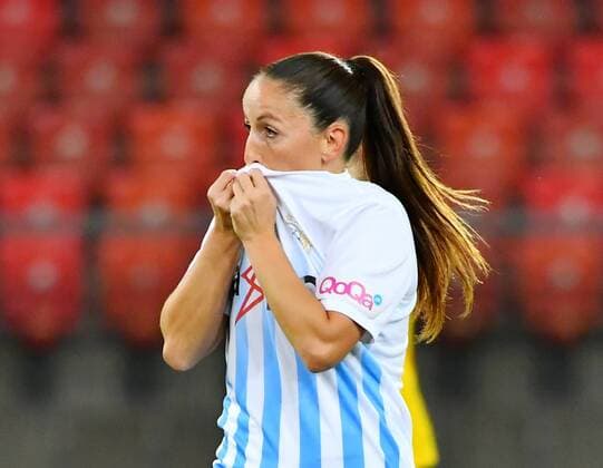 11.10.2017 Zuerich,Schweiz Fussball Frauen Saison 2017 2018 Womens Champions League FC Zuerich - Gintra Universitetas (LTU) Bild zeigt Martina Moser (FC Zuerich) Aktion Einzelbild Gestik