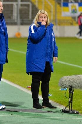 Emma Hayes (Trainerin FC Chelsea) München (Munich), Deutschland (Germany), 11.10.2017, Fussball, UEFA Women s Champions League, FC Bayern München - FC Chelsea,