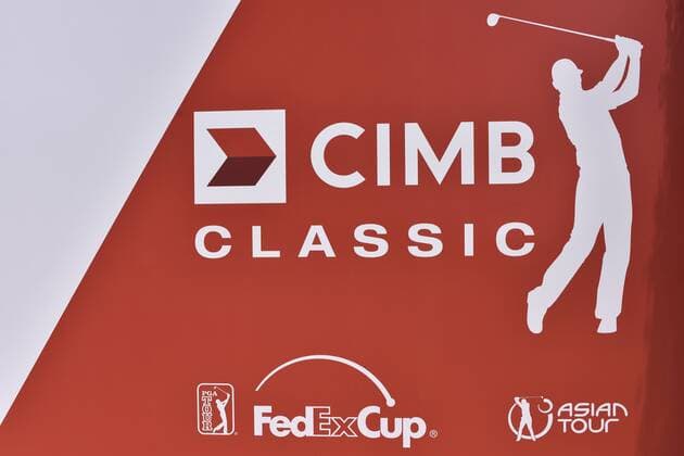 October 11, 2017 - Kuala Lumpur, Malaysia - The CIMB Classic 2017 logo on billboard at TPC Kuala Lumpur on October 11, 2017 in Kuala Lumpur, Malaysia. 2017 CIMB Classic: Pro Am  - ZUMAn230 20171011_zaa_n230_157 Copyright: xChrisxJungx