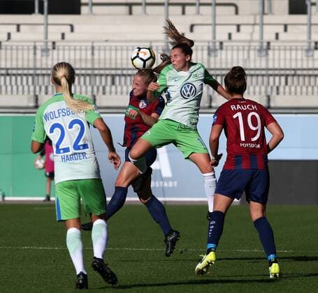 Pernille Harder (VfL Wolfsburg), Tabea Kemme (1. FFC Turbine Potsdam), Noelle Maritz (VfL Wolfsburg), Felicitas Rauch (1. FFC Turbine Potsdam)