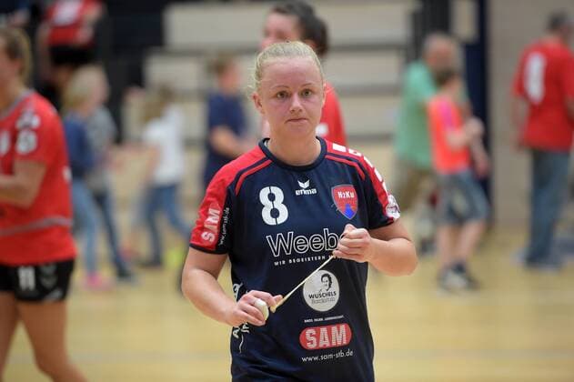 Aylin Bok (Herrenberg) nach dem Spiel SV Union Halle-Neustadt vs SG H2Ku Herrenberg, Handball, 2.Liga, Frauen, 15.10.2017 Halle Copyright: xModlax Eibner-Pressefotox EP_cma