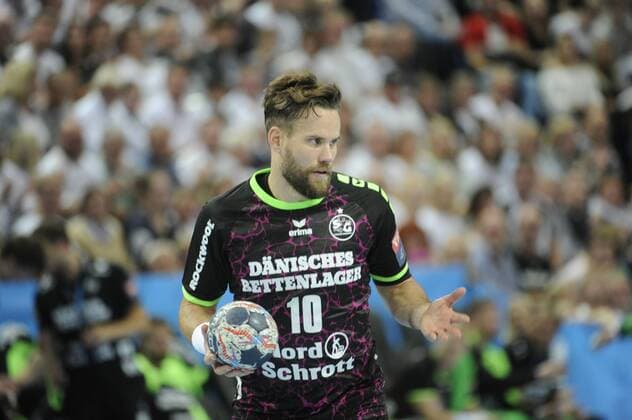 Thomas Mogensen (SG Flensburg-Handewitt). THW Kiel vs SG Flensburg-Handewitt, Handball, EHF-Champions-League, Gruppenphase, 15.10.17 Kiel Schleswig-Holstein Germany Sparkassen-Arena Copyright: xAgentur54Gradx xJoergxLuehnx
