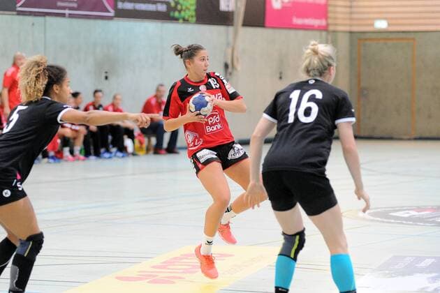 Anne-Marie Haensel (TSV Haunstetten 19) TusSies Metzingen II,Handball,Frauen,3.Bundesliga Sued,15.10.2017, Foto:TBaur Eibner Metzingen Copyright: xBaur xEibner-Pressefotox EP_Toba
