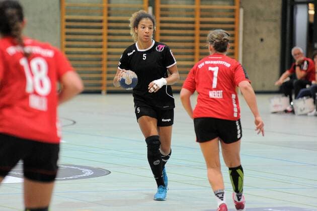 Delaila Amega (TusSis Metzingen II 5) TusSies Metzingen II,Handball,Frauen,3.Bundesliga Sued,15.10.2017, Foto:TBaur Eibner Metzingen Copyright: xBaur xEibner-Pressefotox EP_Toba