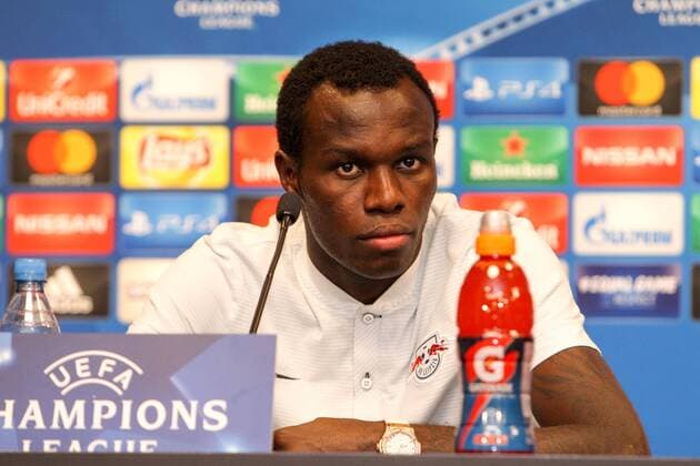 RB Leipzig - PK Champions League Leipzig, 16.10.2017, Red Bull Arena, Fussball, UEFA Champions League, Gruppe G, 3.Spieltag, Pressekonferenz am Vortag des Spiels , RB Leipzig vs. FC Porto , Im Bild: Bruma, Spieler RB Leipzig. ,
