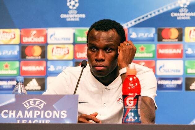 RB Leipzig - PK Champions League Leipzig, 16.10.2017, Red Bull Arena, Fussball, UEFA Champions League, Gruppe G, 3.Spieltag, Pressekonferenz am Vortag des Spiels , RB Leipzig vs. FC Porto , Im Bild: Bruma, Spieler RB Leipzig. ,