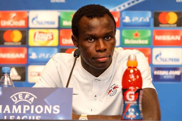 RB Leipzig - PK Champions League Leipzig, 16.10.2017, Red Bull Arena, Fussball, UEFA Champions League, Gruppe G, 3.Spieltag, Pressekonferenz am Vortag des Spiels , RB Leipzig vs. FC Porto , Im Bild: Bruma, Spieler RB Leipzig. ,