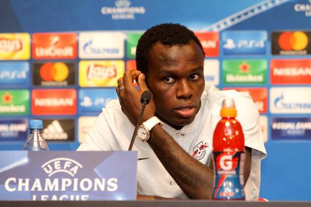 RB Leipzig - PK Champions League Leipzig, 16.10.2017, Red Bull Arena, Fussball, UEFA Champions League, Gruppe G, 3.Spieltag, Pressekonferenz am Vortag des Spiels , RB Leipzig vs. FC Porto , Im Bild: Bruma, Spieler RB Leipzig. ,