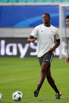 RB Leipzig - Training Champions League Leipzig, 16.10.2017, Red Bull Arena, Fussball, UEFA Champions League, Gruppe G, 3.Spieltag, Training am Vortag des Spiels , RB Leipzig vs. FC Porto , RB Leipzig Training. Im Bild: Ibrahima Konate Konate