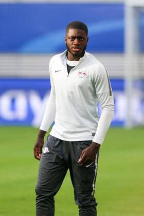 RB Leipzig - Training Champions League Leipzig, 16.10.2017, Red Bull Arena, Fussball, UEFA Champions League, Gruppe G, 3.Spieltag, Training am Vortag des Spiels , RB Leipzig vs. FC Porto , RB Leipzig Training. Im Bild: Dayot Upamecano