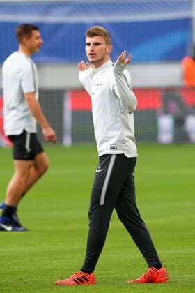 RB Leipzig - Training Champions League Leipzig, 16.10.2017, Red Bull Arena, Fussball, UEFA Champions League, Gruppe G, 3.Spieltag, Training am Vortag des Spiels , RB Leipzig vs. FC Porto , RB Leipzig Training. Im Bild: Timo Werner