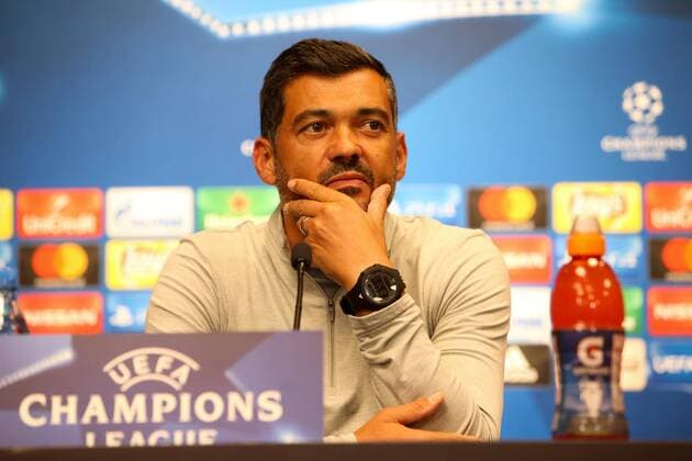 RB Leipzig - PK Champions League Leipzig, 16.10.2017, Red Bull Arena, Fussball, UEFA Champions League, Gruppe G, 3.Spieltag, Pressekonferenz am Vortag des Spiels , RB Leipzig vs. FC Porto , Im Bild: Trainer Sergio Conceicao Conceicao (Porto) ,