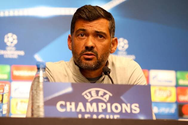 RB Leipzig - PK Champions League Leipzig, 16.10.2017, Red Bull Arena, Fussball, UEFA Champions League, Gruppe G, 3.Spieltag, Pressekonferenz am Vortag des Spiels , RB Leipzig vs. FC Porto , Im Bild: Trainer Sergio Conceicao Conceicao (Porto) ,