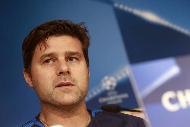 Tottenham Hotspur FC s coach Mauricio Pochettino in press conference PK Pressekonferenz before training session. October 16,2017.  (2017101642)