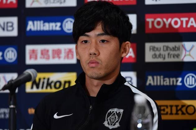 Wataru Endo of Japan s Urawa Red Diamonds attends a press conference PK Pressekonferenz ahead of the second semifinal match against China s Shanghai SIPG during the 2017 AFC Champions League in Urawa, Saitama, Japan, 17 October 2017. Urawa Red Diamonds gears up for second semifinal of 2017 AFC Champions League  20171017_05801