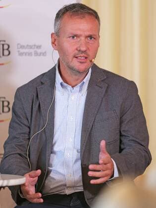17.10.2017, Deutschland, Ismaning - Tennis - DTB Podiumsdiskussion. Im Bild BTV-Vizepraesident Dr. Peter Aurnhammer. Ismaning Copyright: xBachun xEibner-Pressefotox EP_tbn