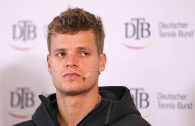 17.10.2017, Deutschland, Ismaning - Tennis - DTB Podiumsdiskussion. Im Bild Davis Cup-Spieler Yannick Hanfmann. Ismaning Copyright: xBachun xEibner-Pressefotox EP_tbn