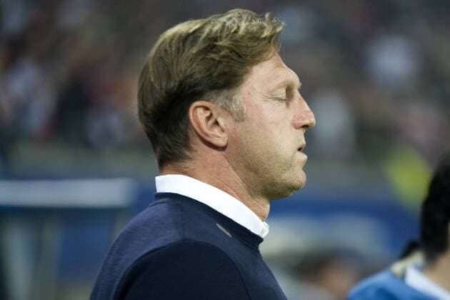 UEFA Champions League 2017 2018, Gruppenphase, 3. Spieltag - RB Leipzig vs. FC Porto RBL-Trainer Ralph Hasenhüttl vor dem Spiel. Leipzig Sachsen Deutschland