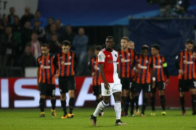 Ridgeciano Haps of Feyenoord during the UEFA Champions League group F match between Feyenoord Rotterdam and Shakhtar Donetsk at the Kuip on October 17, 2017 in Rotterdam, The Netherlands UEFA Champions League 2017 2018 xVIxVIxImagesx xJeroenxPutmansxIVx 9040556
