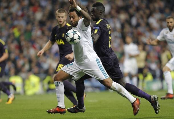 Soccer match between Real Madrid and Tottenham of Champions League 2017 2018 held at the Santiago Bernabeu stadium in Madrid Photo J Luis Cuesta 261 Cordon Press Marcelo  xJosexLuisxCuestax xx