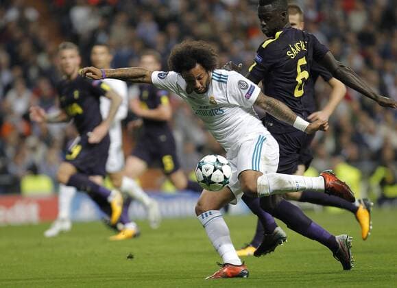 Soccer match between Real Madrid and Tottenham of Champions League 2017 2018 held at the Santiago Bernabeu stadium in Madrid Photo J Luis Cuesta 261 Cordon Press Marcelo  xJosexLuisxCuestax xx
