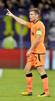 SOCCER - CL, Maribor vs Liverpool MARIBOR,SLOVENIA,17.OCT.17 - SOCCER - UEFA Champions League, group stage, NK Maribor vs Liverpool FC. Image shows James Milner (Liverpool). GEPAxpictures xM.xOberlaender