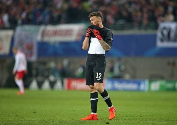 17.10.2017, Fussball UEFA Champions League 2017 2018, Gruppenphase, 3.Spieltag, RB Leipzig - FC Porto, in der Red Bull Arena Leipzig. Torwart Jose Sa (FC Porto) enttäuscht