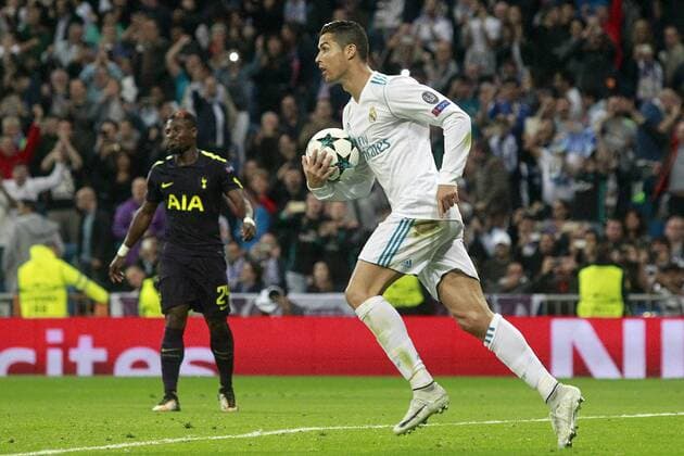 Real Madrid s Cristiano Ronaldo celebrates goal during Champions League Group H match 3. October 17,2017.  (2017101720)