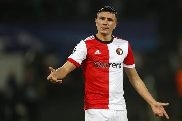Steven Berghuis of Feyenoord during the UEFA Champions League group F match between Feyenoord Rotterdam and Shakhtar Donetsk at the Kuip on October 17, 2017 in Rotterdam, The Netherlands UEFA Champions League 2017 2018 xVIxVIxImagesx xJeroenxPutmansxIVx 9042830