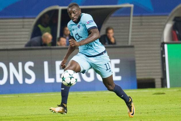 Moussa Marega (FC Porto, 11); Freisteller, Einzelbild, Aktion, action, Fussball, UEFA Champions League, RB Leipzig - FC Porto,