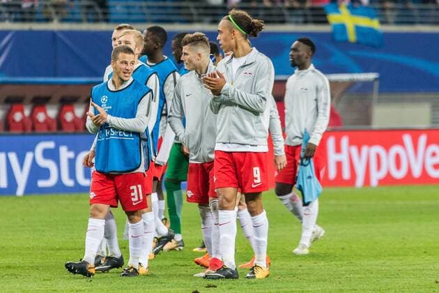 RB Leipzig bedankt sich bei den Fans, Fussball, UEFA Champions League, RB Leipzig - FC Porto,