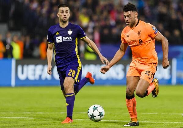 17th October 2017, Ljudski vrt, Maribor, Slovenia; UEFA Champions League, NK Maribor versus Liverpool; Midfielder Alex Oxlade-Chamberlain of Liverpool in action  ActionPlus11941204