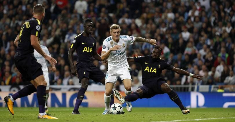Madrid, Spain, 17.10.2017, UEFA Champions League - 2017 18 Season, Gruppenphase - Gruppe H - 3. Spieltag, Real Madrid- Tottenham Hotspur Toni Kroos (Real Madrid) in aktion ( DeFodi523