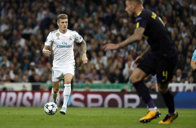Madrid, Spain, 17.10.2017, UEFA Champions League - 2017 18 Season, Gruppenphase - Gruppe H - 3. Spieltag, Real Madrid- Tottenham Hotspur Toni Kroos (Real Madrid) in aktion ( DeFodi523