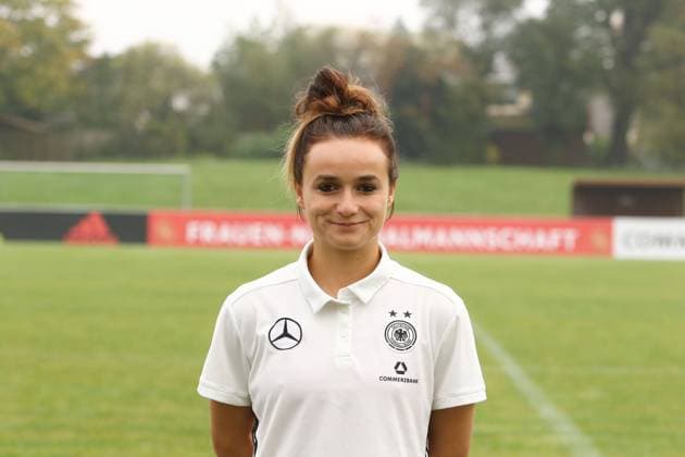 Lina Magull Fototermin Frauen-Nationalmannschaft --- Fussball --- 18.10.2017 12.10.2017 Mainz-Kastel Copyright: xWeissx Eibner-Pressefotox EP_rws