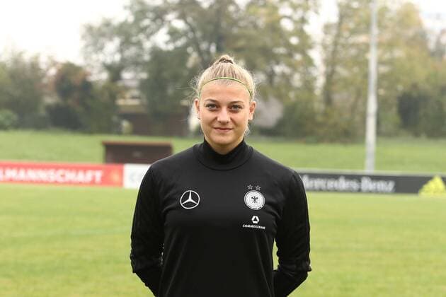 Carina Schlueter Fototermin Frauen-Nationalmannschaft --- Fussball --- 18.10.2017 12.10.2017 Mainz-Kastel Copyright: xWeissx Eibner-Pressefotox EP_rws