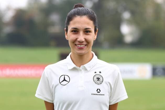 18.10,2017 xcex Mainz-Kastel, KFV-Stadion, Deutsche Frauen Nationalmannschaft (DFB), DFB Frauen Mannschaftsfoto und Training Frauenfußball-Nationalmannschaft Sara Doorsoun ( 15, DFB)