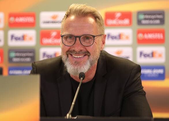 SOCCER - EL, A.Wien vs Rijeka, preview VIENNA,AUSTRIA,18.OCT.17 - SOCCER - UEFA Europa League, FK Austria Wien vs HNK Rijeka, preview, press conference PK Pressekonferenz of A.Wien. Image shows head coach Thorsten Fink (A.Wien). GEPAxpictures xChristianxOrt