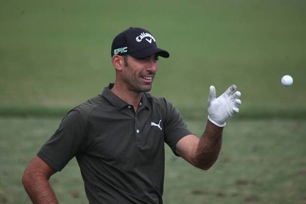 Spanish golfer Alvaro Quiros reacts during the Pro-am of Andalusia Valderrama Masters, in San Roque, Cadiz, Spain, 18 October 2017. Pro-am of Andalusia Valderrama Masters !ACHTUNG: NUR REDAKTIONELLE NUTZUNG!  Copyright: xA.CarrascoxRagelx GRAF1368 20171018-636439509550190591