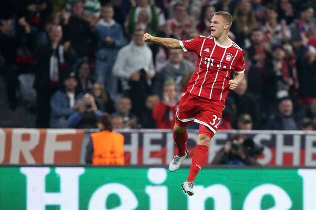 Joshua Kimmich (FC Bayern Muenchen 32) nach dem 2:0, FC Bayern Muenchen vs. Celtic Glasgow, Champions League, Fussball, 18.10.2017, Muenchen Copyright: xLanger Eibner-Pressefotox EP_HLR