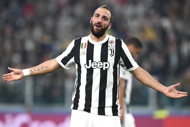 Fußball, CL, Juventus Turin - Sporting Lissabon Mg Torino 18 10 2017 - Champions League Juventus-Sporting foto Matteo Gribaudi Image nella foto: Gonzalo Higuain 