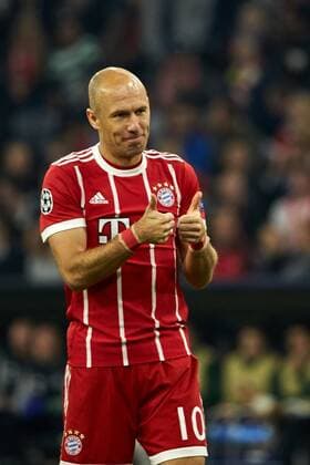 Muenchen, Deutschland 17.10.2017, UEFA Champions League - 2017 18 Season, Gruppenphase - Gruppe B - 3. Spieltag, FC Bayern Muenchen - Celtic Glasgow , Arjen Robben (FCB) gestikuliert ( DeFodi501